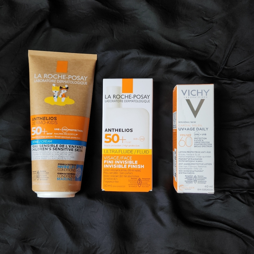 Bundle Of Three Sunscreens La Roche Posay & Vichy
